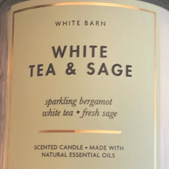 Single Wick Candle — White Tea & Sage by White Barn - Picture 5 of 8